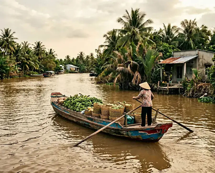 Mekong Delta River Journey